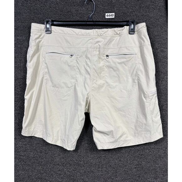 LL Bean Chino Khaki Shorts Womens Plus size 20W High Rise Nylon Blend - Picture 2 of 8